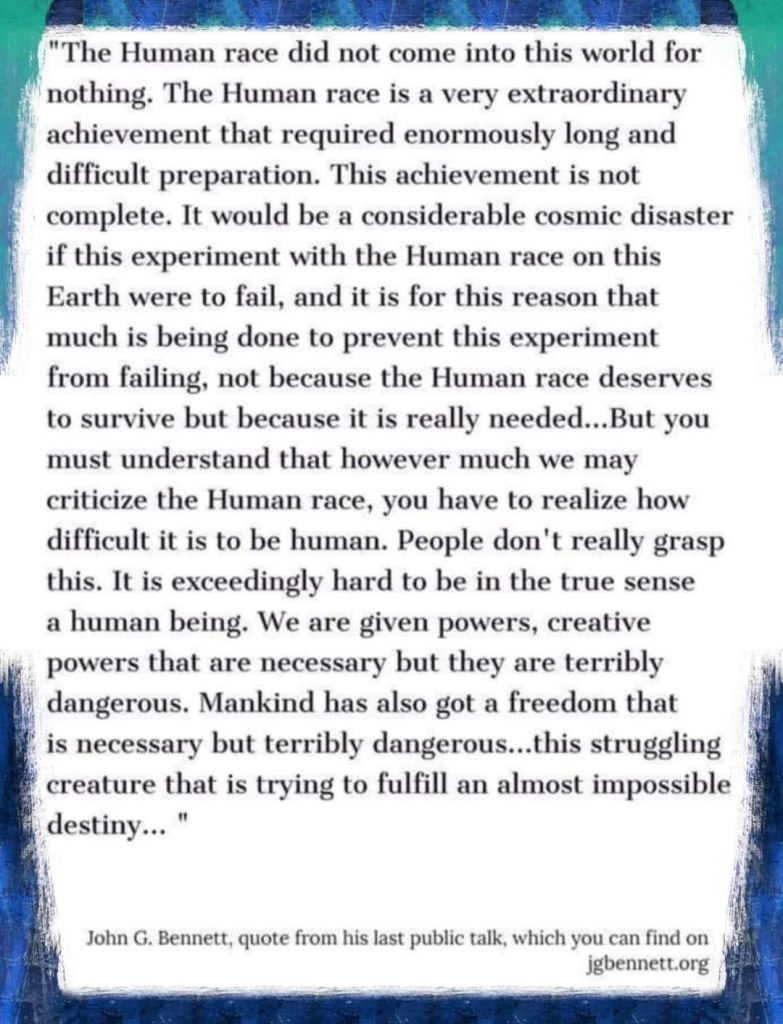 John G. Bennett quotation